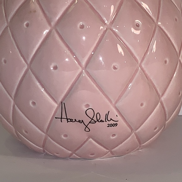 Pineapple Orchid Pink Pineapple Ceramic Slatkin BBW Candle RARE 2009 - Picture 5 of 13